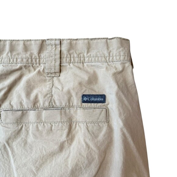 Columbia Washed Out Shorts Mens 42x10 Lightweight Tan Outdoor Hiking Camping - Picture 4 of 6